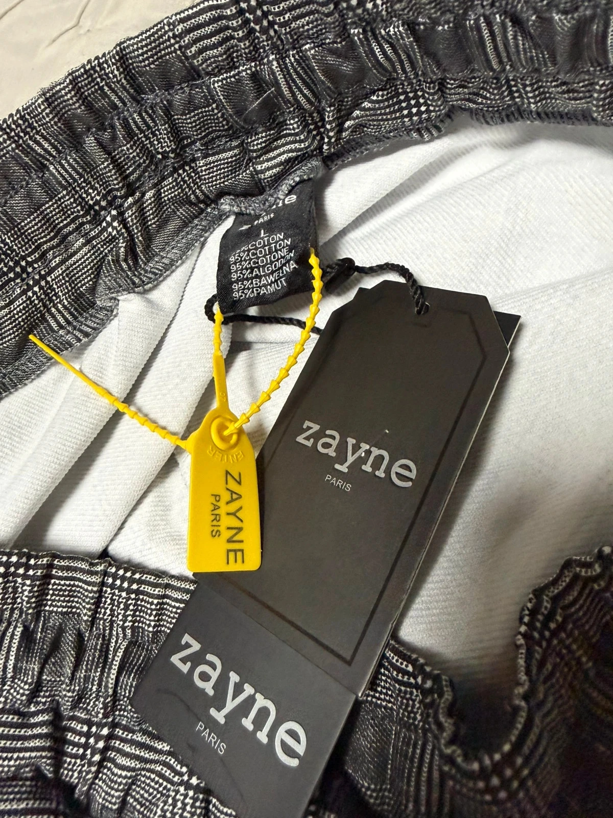 Plaid jogger/chino style pants with side stripes - Zayne – photo 7